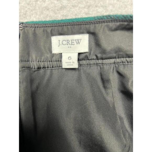 J Crew Buffalo Check Plaid Wool Blend Mini A-Line Skirt 6 Prep Academia Tweed - Picture 5 of 7